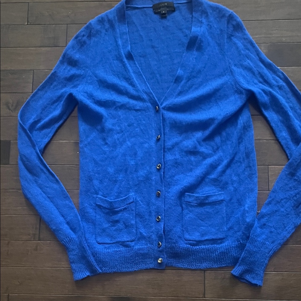 J crew alpaca blend royal blue Women's Sweater
